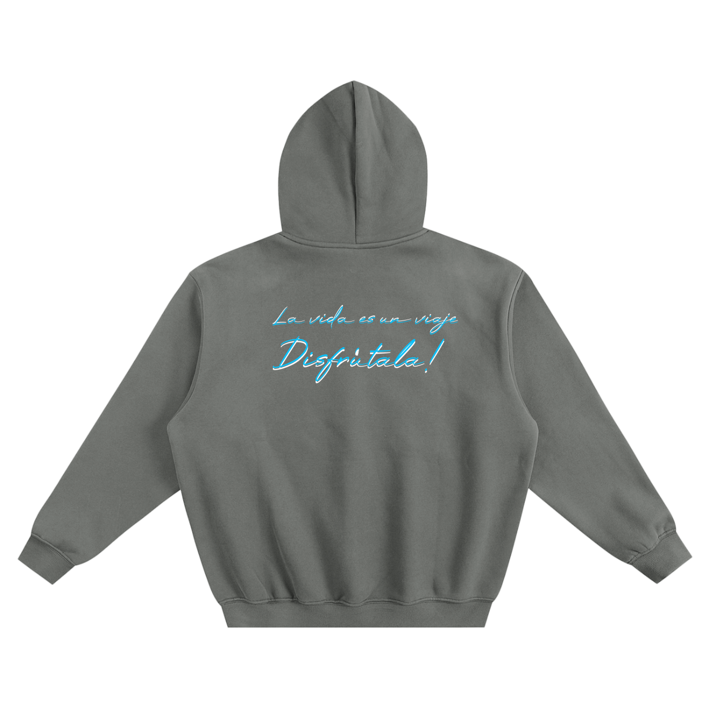 “La vida es un viaje” Fleeced Boxy Hoodie