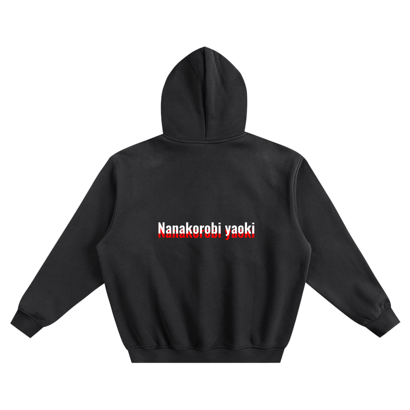 "Nanakorobi yaoki" Fleeced Boxy Hoodie