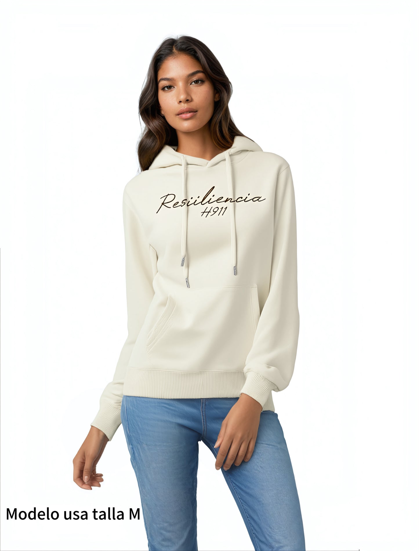 Sudadera Clásica Con Capucha, Cápsula RESILIENCIA, Color Apricot. Unisex